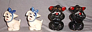 Muggsy Toothache Dog(S) & Brown Poodles Salt & Pepper