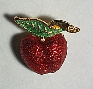 Beautiful Glitter Cherry Pinback