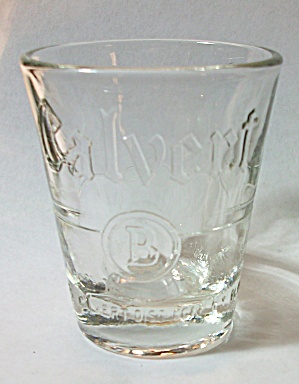 Vintage Embossed Calvert Whiskey Shot Glass