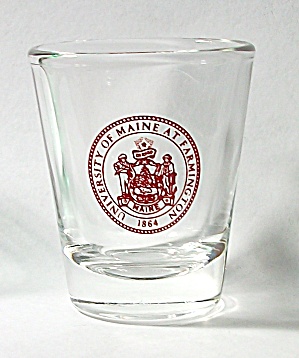 Vintage University Of Maine At Farmington Shot Glass