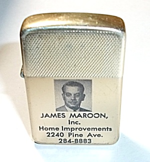 1970`s Park Adv. James Maroon Inc. Pocket Lighter