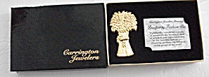 Vintage Boxed Gift Carrington Jewelers Textured Gold