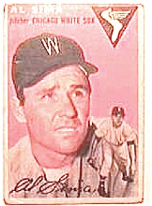 Al Sima Baseball Trading Card 1954 Topps #216