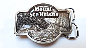 Mount St. Helens Memorial Belt Buckle