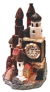Castle Figurine Quartz Clock
