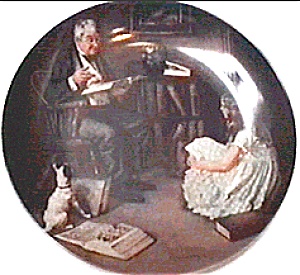 Norman Rockwell Plate, 'the Storyteller'