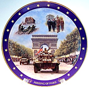 World War Ii 'freeing Of Paris' Collector Plate