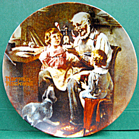 The Toy Maker Norman Rockwell Vintage Plate 1977