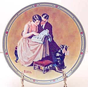 Norman Rockwell Plate 'a Couple's Commitment'