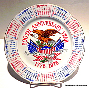 200th Anniversary Year Collector Plate 1776-1976