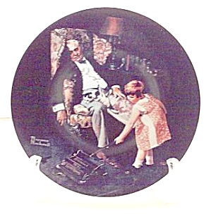 Vintage Rockwell Plate 'the Dreamer'