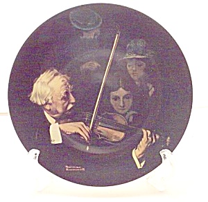 Vintage Rockwell Plate 'the Master Violinist' 1996