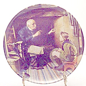 Norman Rockwell Plate 'the Veteran' 1988