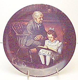 Norman Rockwell Plate 'the Young Scholar' 1991