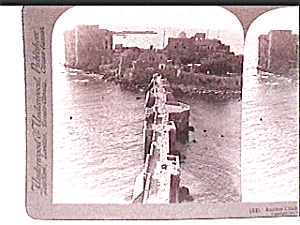 Stereo View - Ancient Citadel In The Sea Stereo View