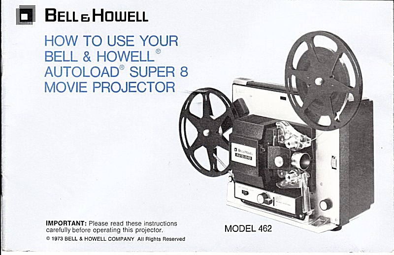 B&h Movie Projector Mod 462 - Downloadable E-manual