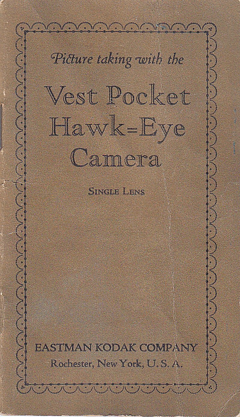 Kodak Vest Pocket Hawk-eye Camera-downloadable E-manual