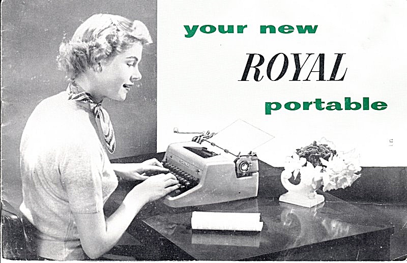 Royal Quiet Deluxe Typewriter--downloadable E-manual