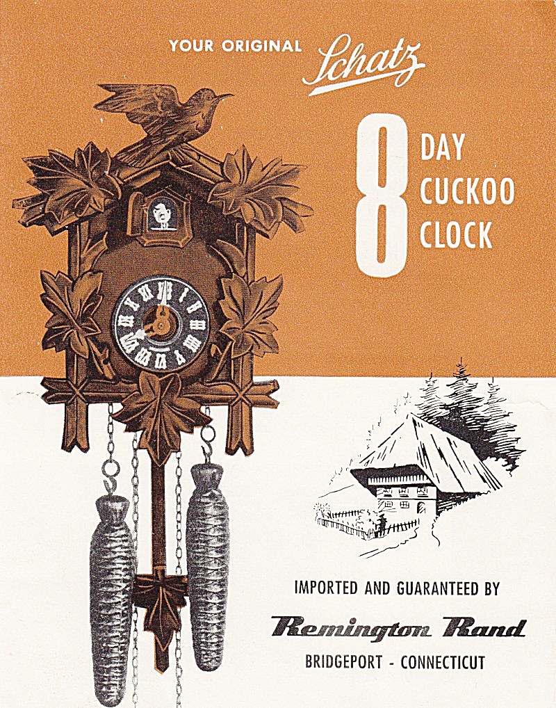 Schatz 8-day Cuckoo Clock - Downloadable E-manual