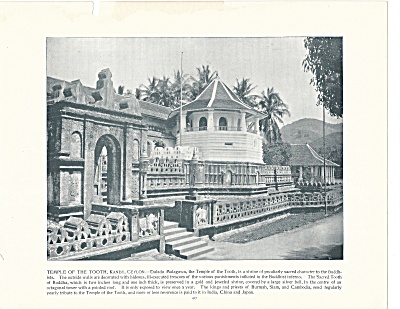 Temple Of The Tooth, Kandy, Ceylon, Sri Lanka 1892 Shepp's Photos Page