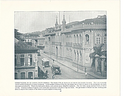 Rio De Janeiro Brazil, 1892 Shepp's Photographs Original Book Page B