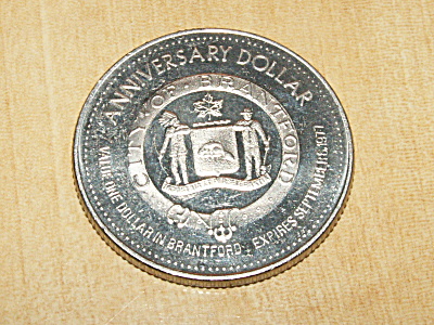1977 Brantford, Ontario Canada City Centennial Anniversary Coin $1