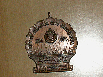 1954 Medal Decathlon Atlantic City Nj Centennial Sports Track Field