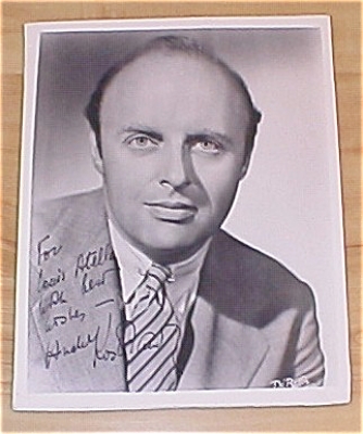 Andre Kostelanetz Autograph Photo, Autographed Photo