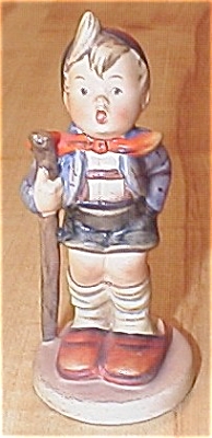Antique Hummel Figurine Little Hiker #16 2/0 Full Bee Tmk 2