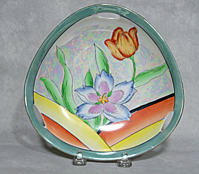 Noritake Deco 7 Inch Speed Line Floral Bowl