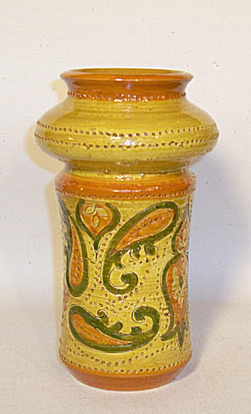 Bitossi Rosenthal-netter 8 Inch Paisley Vase