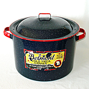 Belmont 1940s Enamel Graniteware Canning Kettle