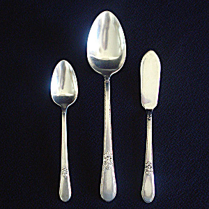 Adoration Rogers Silverplate Master Butter Knife, Spoons
