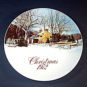 1972 Smuckers Christmas Collector Plate, 1st In Series