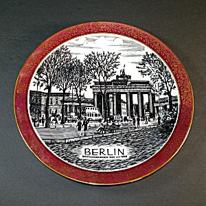Berlin Brandenburg Gate Scenic Souvenir Wall Plate
