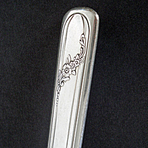 Queen Bess Oneida Silverplate Pair Solid Dinner Knives