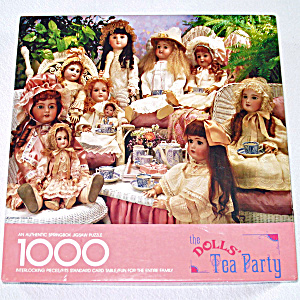Dolls Tea Party Springbok 1000 Piece Jigsaw Puzzle