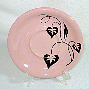 Russel Wright Sterling China Pink Ivy Leaf Saucer