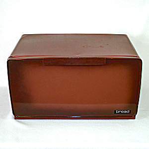 Lincoln Beauty Ware Metal Bread Box Brown Finish