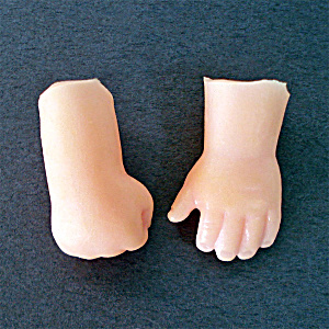 Tiny Soft Plastic Craft Baby Doll Hands 1 Inch