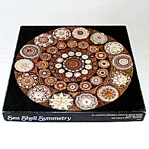 Sea Shell Symmetry 1978 Springbok Round Jigsaw Puzzle