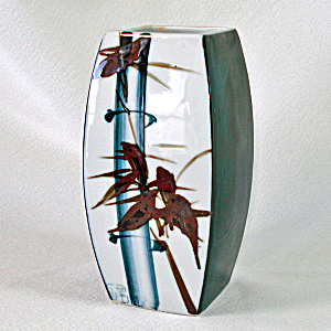 Japanese Mid Century Porcelain Bamboo Vase