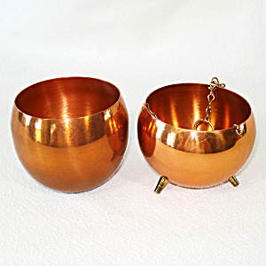 Coppercraft Guild Solid Copper Planter Pots