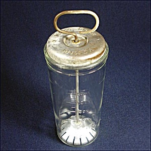 1932 Gibson Hazel Atlas Glass Drink Mixer Beating Jar