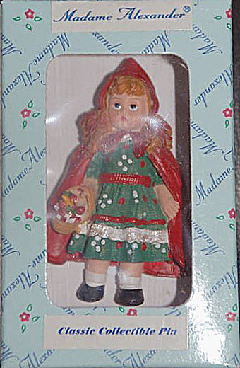 M. Alexander Little Red Riding Hood Resin Doll Pin, 1999