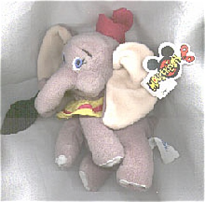 Disneyland Dumbo With Feather Bean Bag, 1997