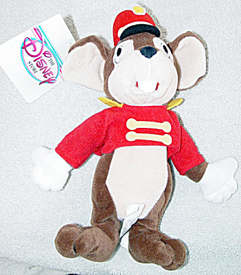 Disney Store Standing Timothy Mouse Bean Bag Plush
