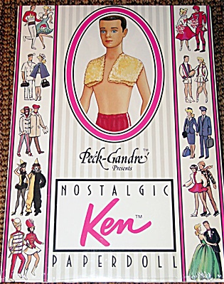 1961 Nostalgic Ken Paper Doll Peck-gandre 1989