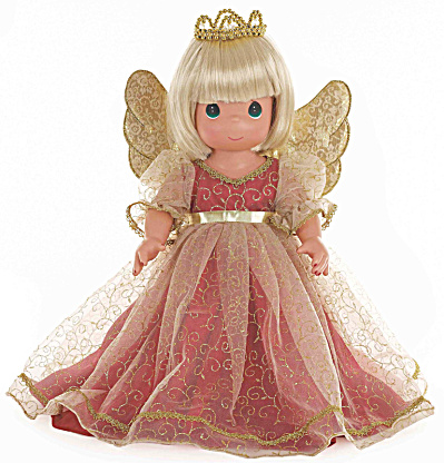 Precious Moments Blonde Christmas Memories Angel Doll 2014