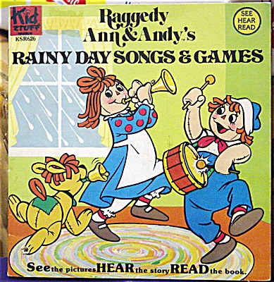 Raggedy Ann & Andy's Rainy Day Songs Coloring Book Set 1980